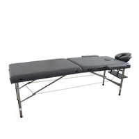 Table de massage commerciale pliable portable au design moderne en acier inoxydable, lit de SPA avec barres parallèles, pour la maison, le salon, l'hôtel