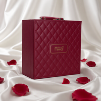 Boîte cadeau en bois de luxe personnalisée avec doublure en velours, couvercle magnétique, pour bijoux, bagues, montres, colliers, boucles d'oreilles, bracelets, emballage et présentation, vente en gros