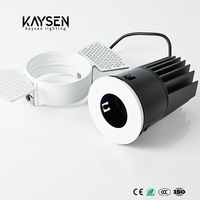 Spot encastré LED moderne réglable et dimmable 3000K 4000K 15W IP65 anti-éblouissement sans cadre avec garantie de 5 ans et IRC90