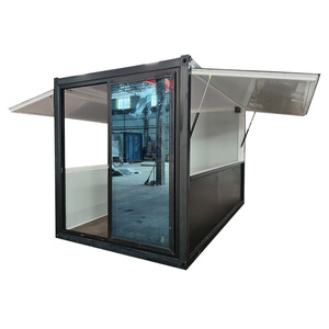 Boutique mobile sur conteneur personnalisé, structure en acier inoxydable de 4,8 m, alimentation intégrée, utilisation en extérieur - Product Image 1