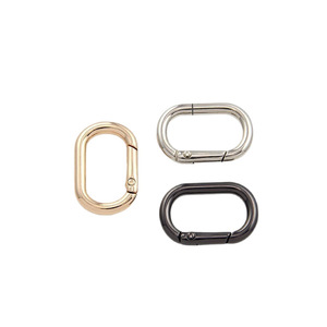 Oval Spring <b>Ring</b> Bag Hooks Metal Hardware Accessories 1.5 1.2 1 Inch 6 5 4 3 Fen Strong Classic Style - Product Image 5