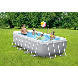 INTEX 26788 Familia Patio trasero PVC <span class=keywords><strong>Piscina</strong></span> <span class=keywords><strong>Prisma</strong></span> Marco de acero Rectangular Sobre el suelo <span class=keywords><strong>Piscina</strong></span> Set 4m X 2M X 1m - Product Image 1