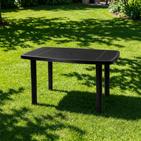 Tables, chaises et bancs d'extérieur en polypropylène de style minimaliste, résistants aux UV et écologiques, pour stands de restauration et bars à bière (vente en gros)