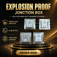Boîtier de jonction antidéflagrant pour panneau de commande SS316L Ex Db IIB T6 Gb IP66 pour systèmes électriques pétrochimiques et pétroliers