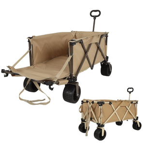 <b>fishing</b> folding camping wagon portable shopping tour outdoor garden beach camping trolley cart - Product Image 2