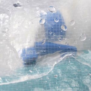 Sac fourre-tout urbain léger en PE, imperméable, semi-transparent, avec fermeture éclair et poignée renforcée pour les trajets quotidiens, les voyages et le shopping - Product Image 2
