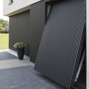 Mỹ Sang Trọng 16x7 Slat Kết Hợp Cửa Nhà Để Xe Hiện Đại Điện Được Xây Dựng Trong Gỗ Xuất Hiện Kết Cấu Windproof Biệt Thự Sợi Thủy Tinh - Product Image 3