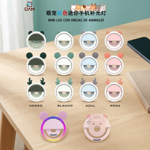 Luce LED Colorata per Selfie a Forma di Animale con Orecchie, Mini Bastone per Selfie per Smartphone (Luz Con Orejas De Animales) - Product Image 2