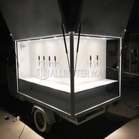 Chariot de cuisine électrique en acier inoxydable, pour Restaurant, Bar à bière, support de chien, Mini camion de nourriture, chariot pour café, alimentation, Mobile