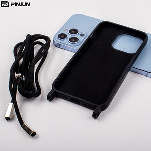 Lanière pour <span class=keywords><strong>iPhone</strong></span> 16 Pro Max, <span class=keywords><strong>cordon</strong></span> de fixation, étui de téléphone <span class=keywords><strong>avec</strong></span> crochet, TPU souple en silicone pour <span class=keywords><strong>iPhone</strong></span> 12 13 14 15 Max, étui bandoulière - Product Image 6