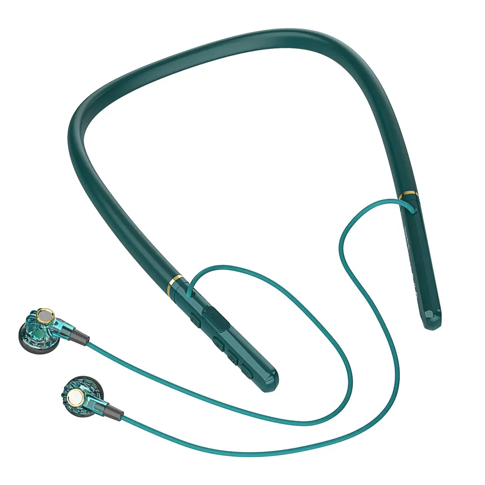 BX-05 Fones de ouvido Bluetooth esportivos suspensos no pescoço com baixo peso e música sem fio para celular e computador