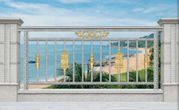 LESSO Garde-corps décoratif de luxe en acier inoxydable, clôture ornementale, balustrades modernes pour balcon de villa et jardin