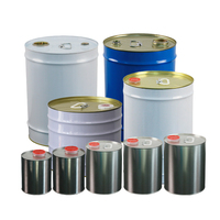 Seau carré en fer blanc durable et antirouille 200L, recyclable et écologique, pour applications de peinture à l'émulsion, revêtements et utilisation de l'essence
