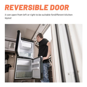 C65 अल्पीपूल कंप्रेसर पोर्टेबल कार फ्रिज फ्रीजर आरवी रेफ्रिजरेटर स्मार्ट स्टोरेज डबल ज़ोन फ्रिज स्टैकेबल डिजाइन के साथ - Product Image 3