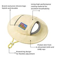Premium Design Pet Sun Hat Dog Cooling Cap Léger Mesh Protection UV Réglable pour Voyage Plage