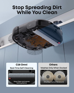 Eufy C28, Robot Aspirador Inteligente con Autolimpieza, 15,000 Pa de Succión, LDS, Inalámbrico, para Limpieza en Seco y Húmedo - Product Image 4