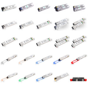 Preço do Módulo SFP Transceptor Óptico de Alta Qualidade Compatível de Fábrica SFP SFP+ XFP SFP28 QSFP+ QSFP28 155M 1.25G 10G 25G 40G 100G - Product Image 1