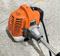Outils de jardin à VENTE CHAUDE 2025 Nouveauté Arrivée Débroussailleuse à essence 2 temps 52CC à démarrage électrique