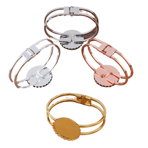 <span class=keywords><strong>Bracelet</strong></span> en laiton plaqué cuivre 5 couleurs avec dentelle, à souder, pour bijoux DIY, vente en gros (jiangc 06112) - Product Image 2