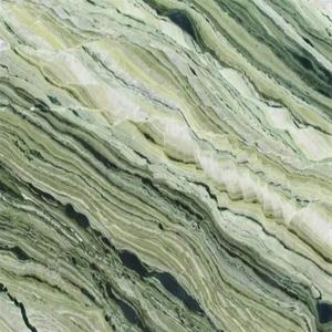 Surface aiguisée par vase en pierre moléculaire de marbre vert élégant de flore de Raggio Verde - Product Image 4
