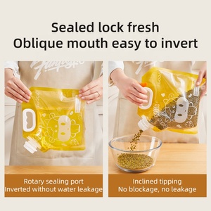 Contenedores de almacenamiento multifuncionales de grado alimenticio Fresh-Keeper con logotipo personalizado PE + PP bolsa de plástico para granos bolsa de almacenamiento diario - Product Image 5