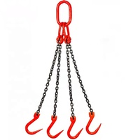 Gostern Chaîne de levage soudée en acier allié G80 10 mm à 4 brins