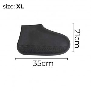 Couvre-chaussures imperméables en silicone unisexe, antidérapants, réutilisables, pour bottes de pluie, pour l'extérieur, légers et durables - Product Image 2