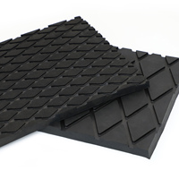 Revêtement de tapis de gym en caoutchouc NBR/SBR, épaisseur 12 mm-20 mm, noir, rainurage diamant, résistance à l'usure Shore 65+_5