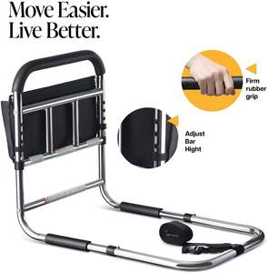 Bettgitter für Ältere Erwachsene Sicherheit für Senioren mit Verstellbarer Höhe ASTM-Zertifiziert Einfaches Ein- und Aussteigen aus dem Bett - Product Image 3