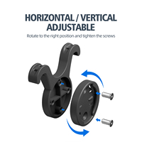 CYCLAMI vélo ordinateur support de montage support lumière universelle adapté rotatif pour Garmin Varia Radar support de feu arrière