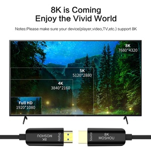 4ème câble <span class=keywords><strong>HDMI</strong></span> 2.1 personnalisé 8k 4k 2k 60hz 48Gbps UHS 4K 120Hz HDR 10 + 3D eARC HDR HDCP 2.2 & 2.3 pour PS5 RTX4080 amplificateur TV - Product Image 3