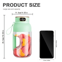 1200ml 10-blads roestvrijstalen automatische blender met multifunctioneel LED-display, draadloos oplaadbaar ontwerp, voor fruit en groenten