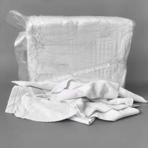 Trapos de toalla blancos de algodón de alta calidad, trapos industriales para limpieza, trapos de toalla blancos recuperados, trapos cortados para limpieza - Product Image 1