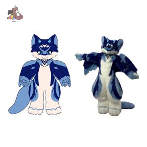 Costume da Mascotte Personalizzato di Fabbrica, Design Popolare di Personaggi dei Cartoni Animati, Volpe Pelosa, Lupo, Costume Fursuit, Accessori per Cosplay di Animali per Laurea - Product Image 2