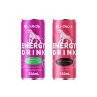 Boisson énergisante gazeuse en conserve sans sucre pour hommes, saveur cerise puissante, marque privée OEM en gros