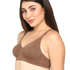 Women Full Coverage Encircle Bra Seamless Bra Breathable Soft <b>Stretch</b> Fabric Comfortable Fit Everyday Use Inner wear - Product Image 2