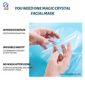 Masque facial en tissu non tissé transparent rajeunissant à la protéine de soie de style <span class=keywords><strong>magique</strong></span> Y158, matériau de feuille de substrat - Product Image 6