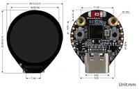 Carte de développement Aismartlink ESP32-C3, écran LCD rond de 0,71 pouce pour montre, yeux électroniques Sharingan pour jouets