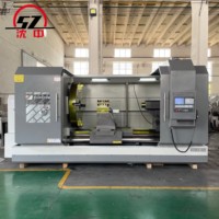 Tour à métaux CNC de haute précision SHENZHONG CK61140, tour industriel avec contre-pointe électrique de 300 mm carrés, machine à tourner