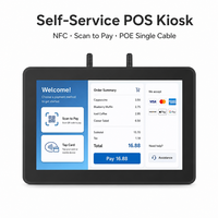 Support mural pour CPU personnalisé, PC tout-en-un 10 pouces, écran tactile capacitif Android, ordinateur industriel robuste avec PoE, terminal embarqué HMI