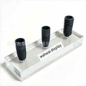 Wahwai Display 5X Dental Implant Display <b>Rack</b> Acrylic Base Customizable For Oral Surgery Demo - Product Image 5