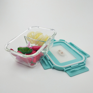 Fuente de la fábrica bebé de la casa de <span class=keywords><strong>comida</strong></span> de microondas de rectángulo de vidrio hermético contenedor de alimentos con tapa - Product Image 4