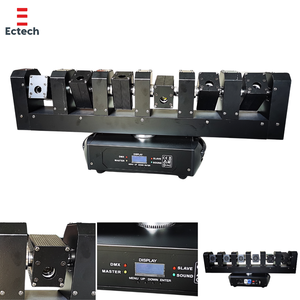 Equipo Profesional para Discotecas, Cabeza Móvil Giratoria de 6 Ojos con Haz Amplio, Barra de Luces DMX512 RGBW de 12W con Funcionamiento Automático para Iluminación de Escenarios - Product Image 6