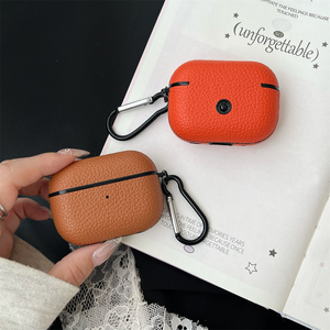 เคสหนัง PU ผิวสัมผัสแบบเรียบง่ายสำหรับ <span class=keywords><strong>Apple</strong></span> airpods 1 2 3 4 Pro 2กล่องชาร์จหูฟังไร้สายสำหรับ airpods Pro 3 - Product Image 6
