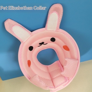 Collar Isabelino Protector de Poliéster Suave Anti-Lamido para Gatos, Diseño de Dibujos Animados, para Recuperación Postoperatoria, Todas las Estaciones - Product Image 3