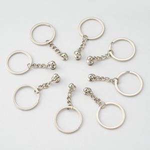 Commercio all'ingrosso 30mm argento metallo moschettone portachiavi parti portachiavi portachiavi catena Modulare anello di salto connettore gioielli risultati componenti - Product Image 1