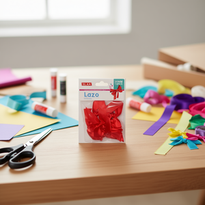 Nastro ILAN Lazo 20 mm Rosso in Raso per Decorazioni e Artigianato - Product Image 2