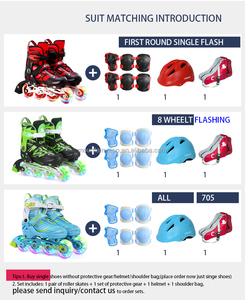 Patins à roulettes en aluminium de haute qualité pour enfants, <span class=keywords><strong>taille</strong></span> réglable, chaussures de patinage à roulettes lumineuses, garçons filles, hiver - Product Image 3