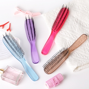 Cepillo Desenredante Portátil con Logotipo Personalizado para Cabello Húmedo o Seco - Peine Desenredante con Cerdas de Jabalí y Nylon - Product Image 6