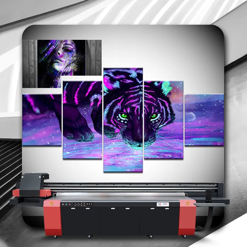 High Capability Wide Format Inkjet LED Flatbed UV Printer Flat Bed Printing Machine UV 3220